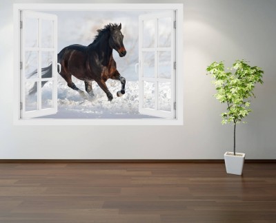 brown-horse-run-in-snow-gallop-snow-winter