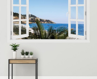 azure-coast-of-nice-beach-palms-france